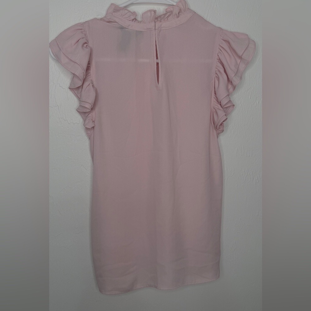 Express Light Pink Ruffle Dress - Picture 2 of 7